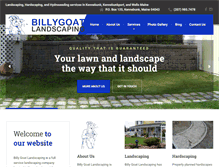 Tablet Screenshot of billygoatlandscapinginc.com